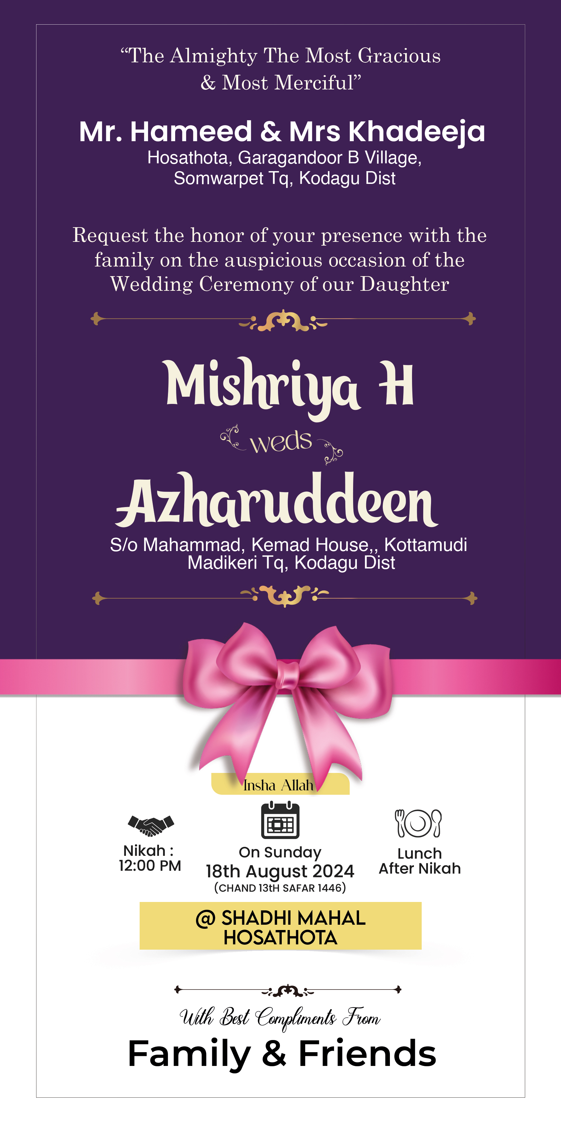 Wedding Card Design